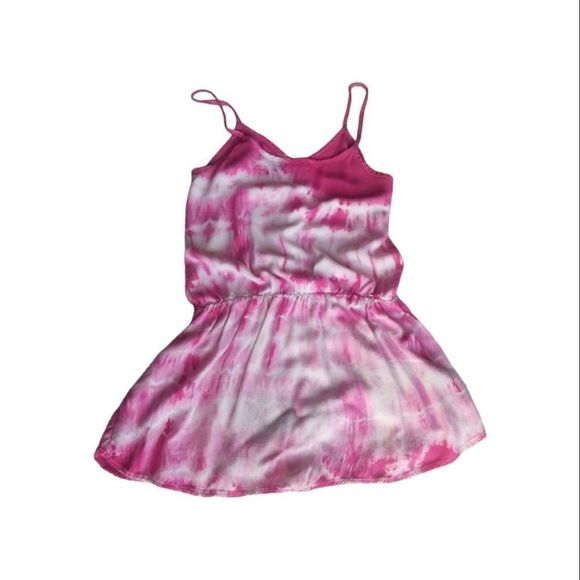 Bella Dahl Women's Pink Tie Dye Spaghetti Strap Romper Size Extra Small - Picture 2 of 11